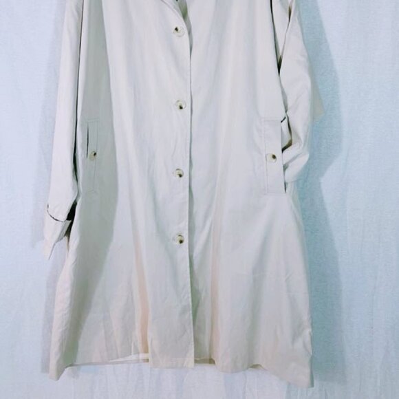 Pretty Little Thing Oversized Relaxed Fit Tan Trench Coat w/o Belt Size 10 - Picture 2 of 8